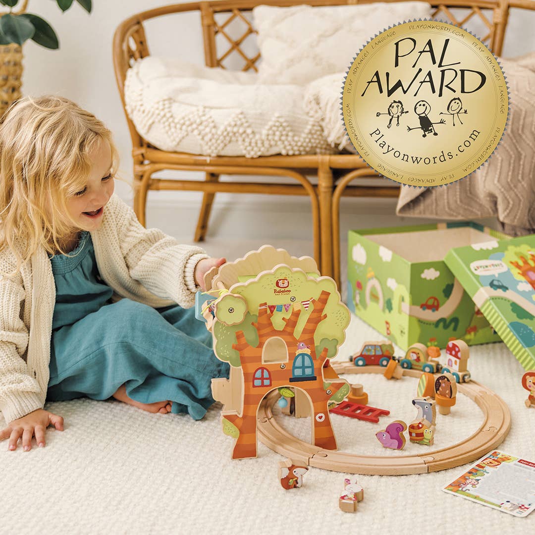 Tree House Play World with Wooden Train Tracks [24+ Months]