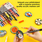Extra Fine Tip Acrylic Paint Marker Set of 28