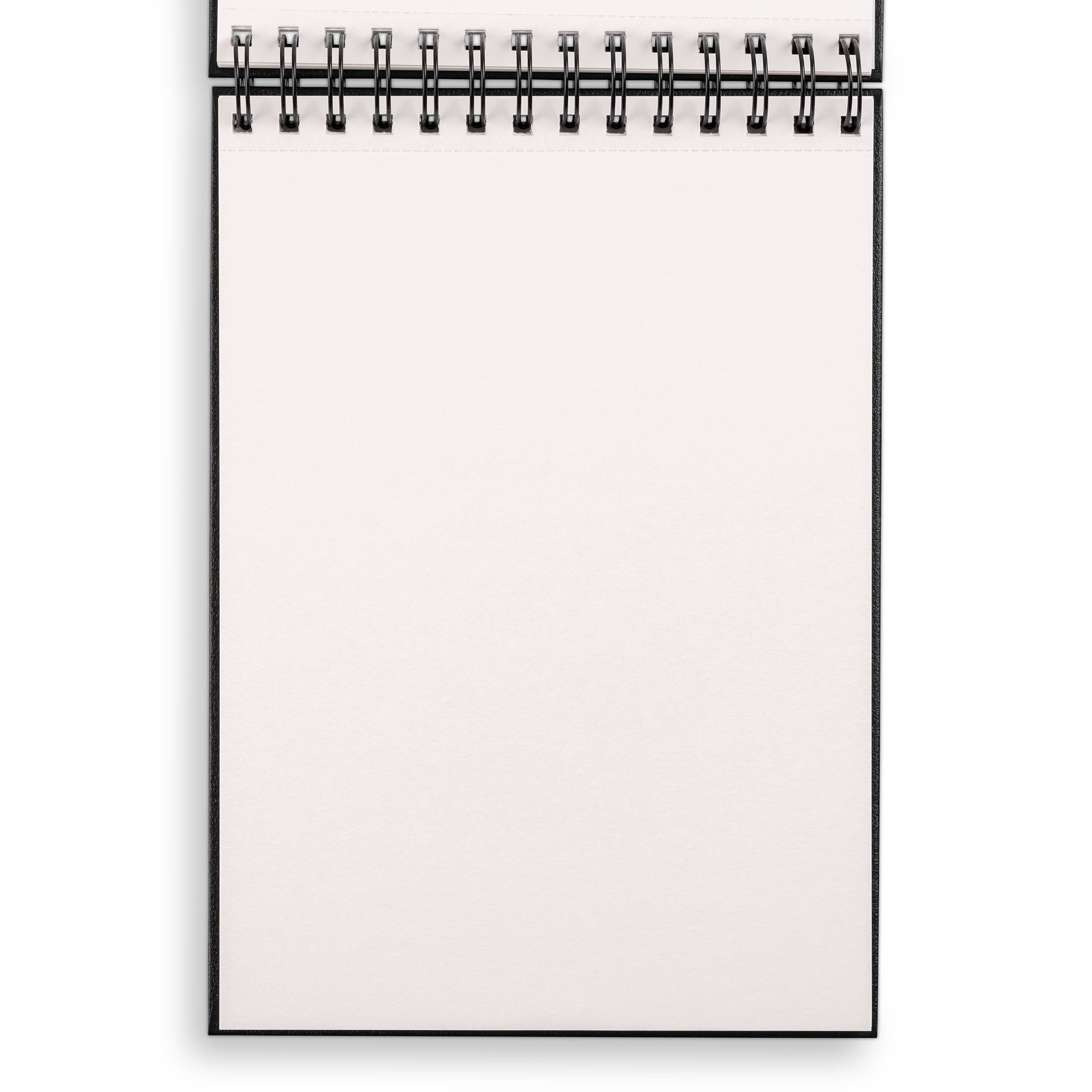 Medium Sketchbook Landscape 10x7"-Spiral Bound Hardcover (Black)