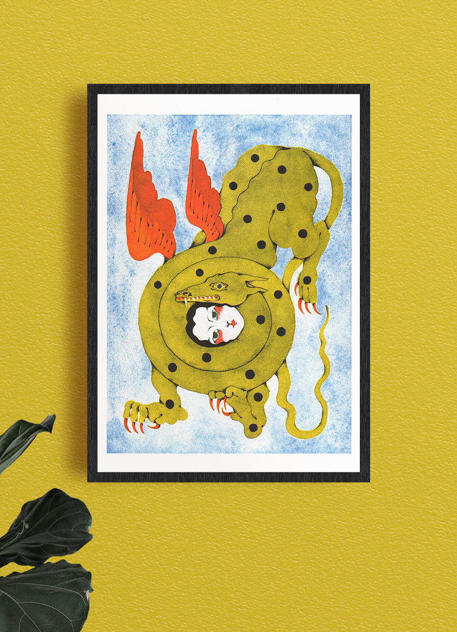 The Kiss - A3 poster Lou Benesch
