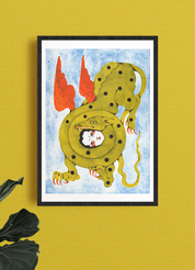 The Kiss - A3 poster Lou Benesch