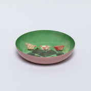Festival of Flowers - A Round Enamel Tray