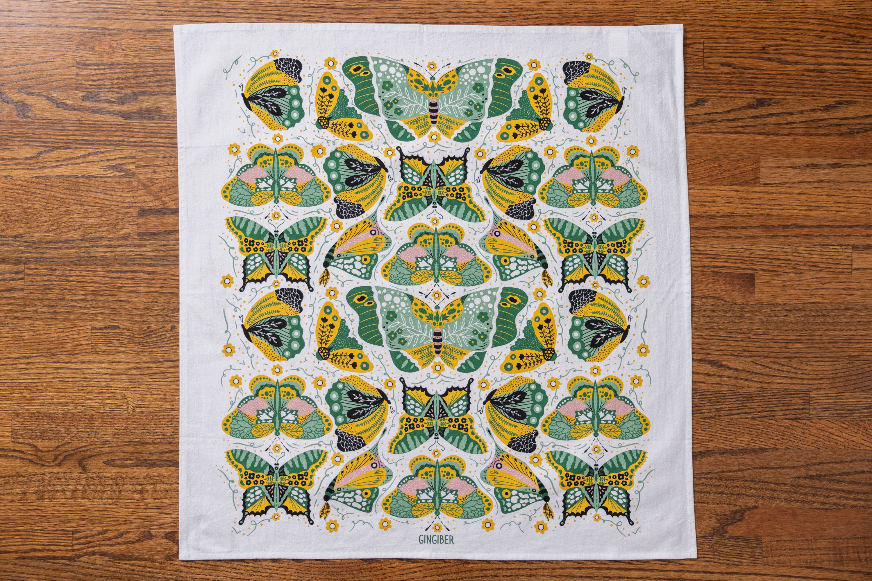 Night Butterfly Tea Towel