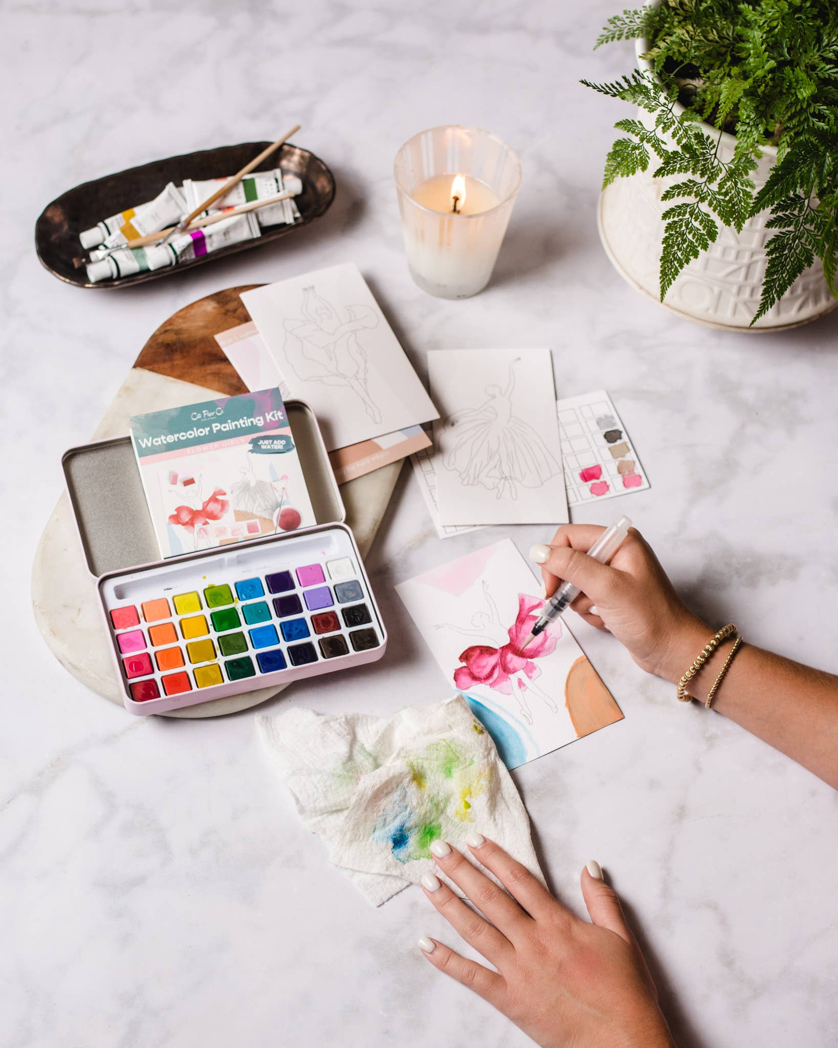 Flower Girls | Watercolor Painting Kit