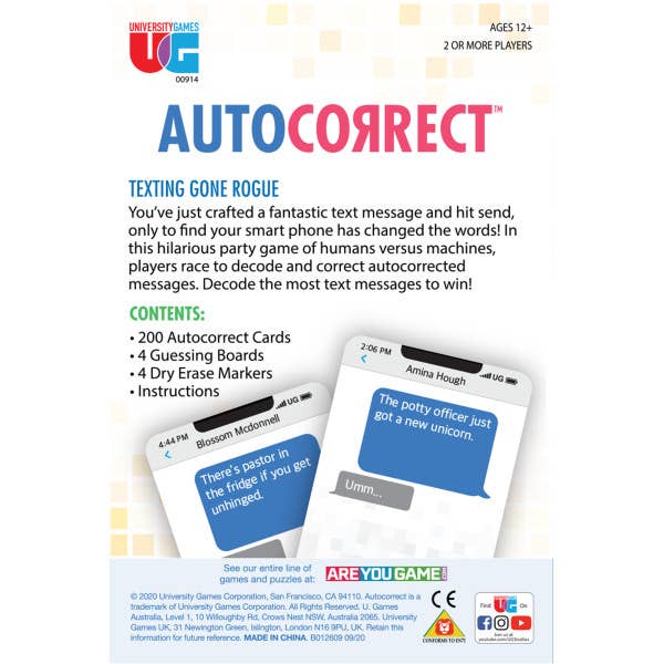 Autocorrect Card Game