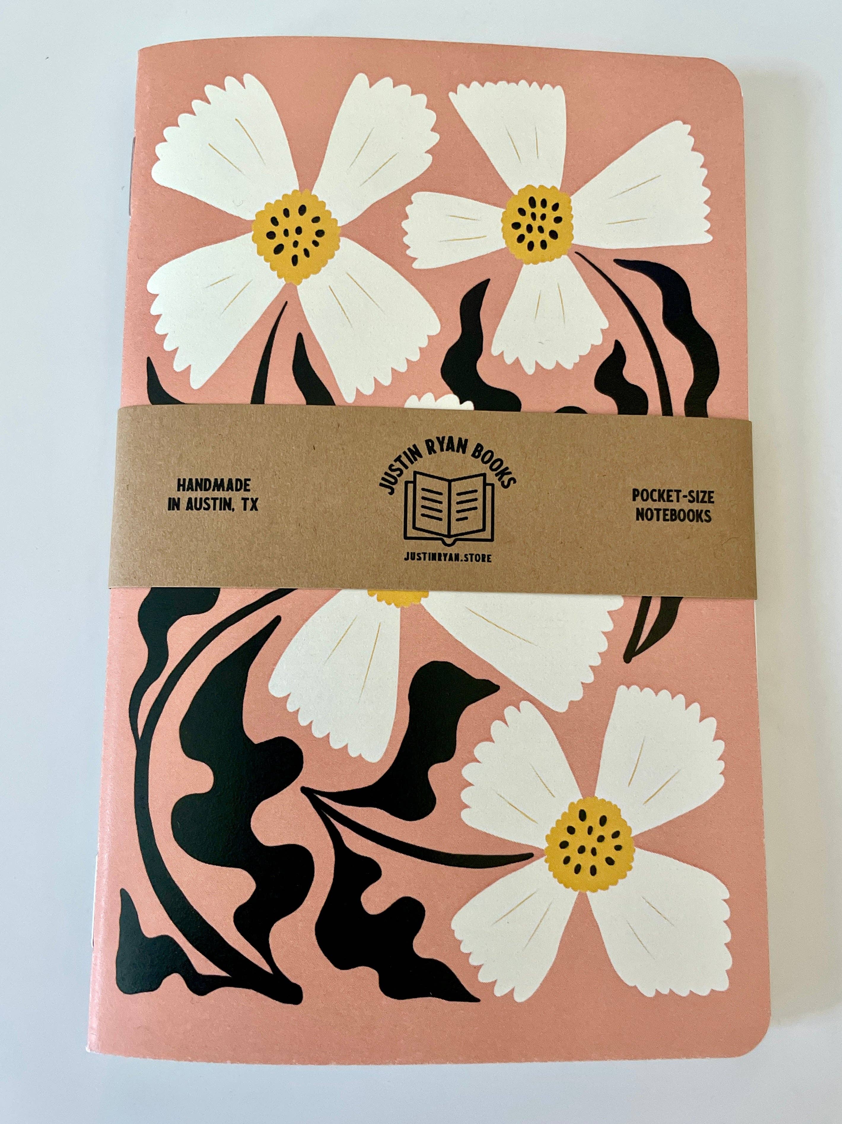 Spring Floral Notebook: Pink 5x7"