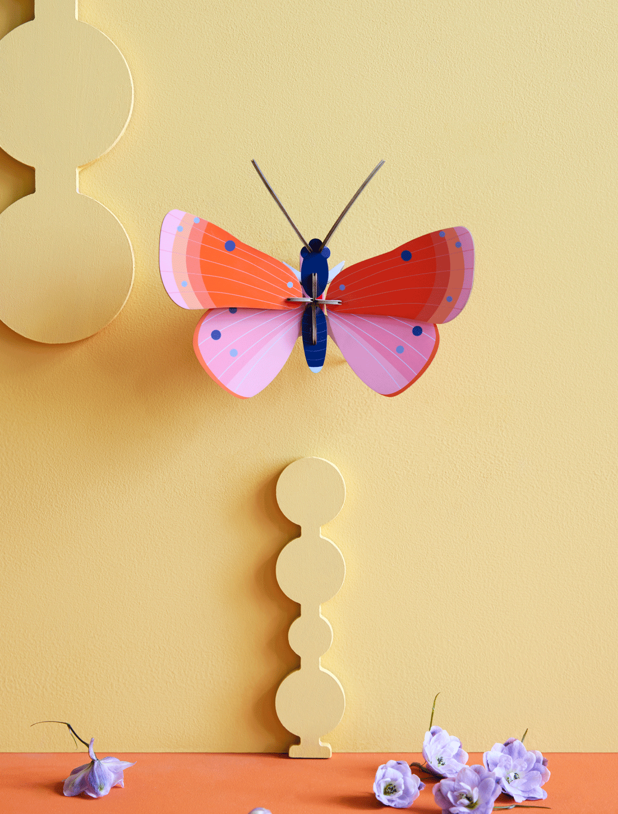 Speckled Copper Butterfly: 3D DIY Wall Art Kit