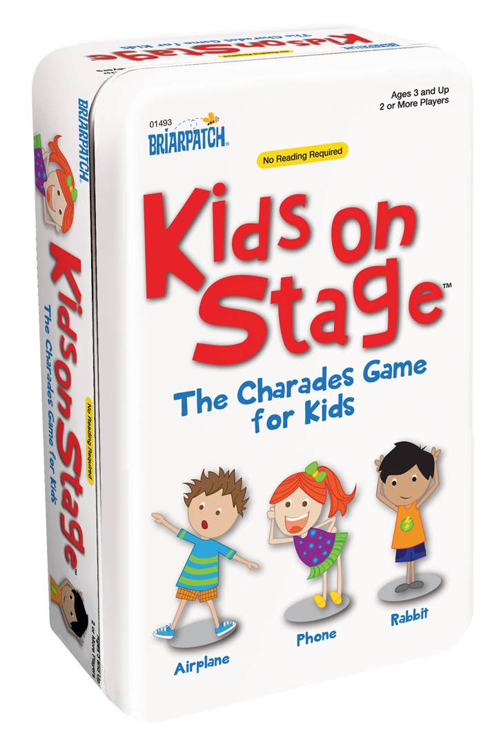 Charades Kids on Stage Tin