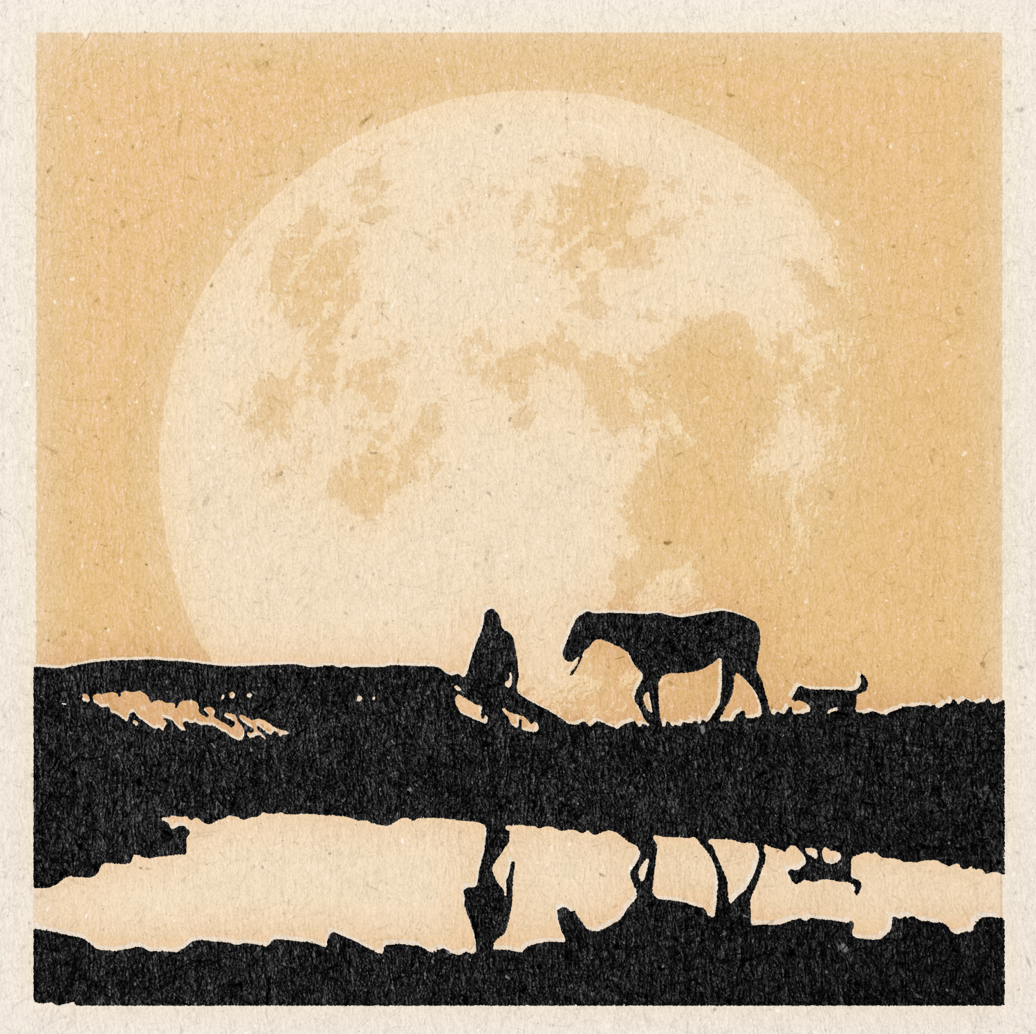 'Mosey On' Print 11"x11"