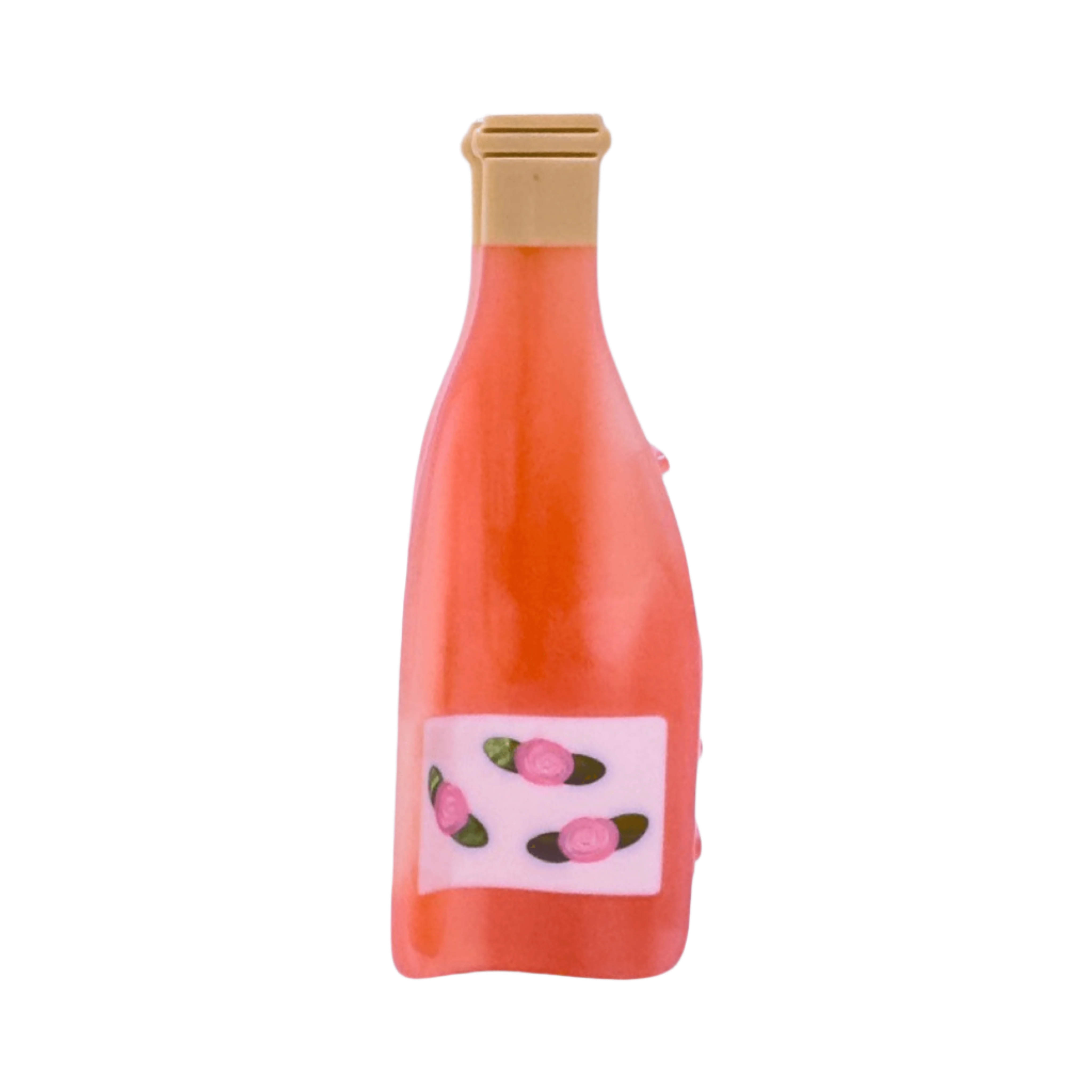 Large Rose Wine Bottle Hair Claw Clip