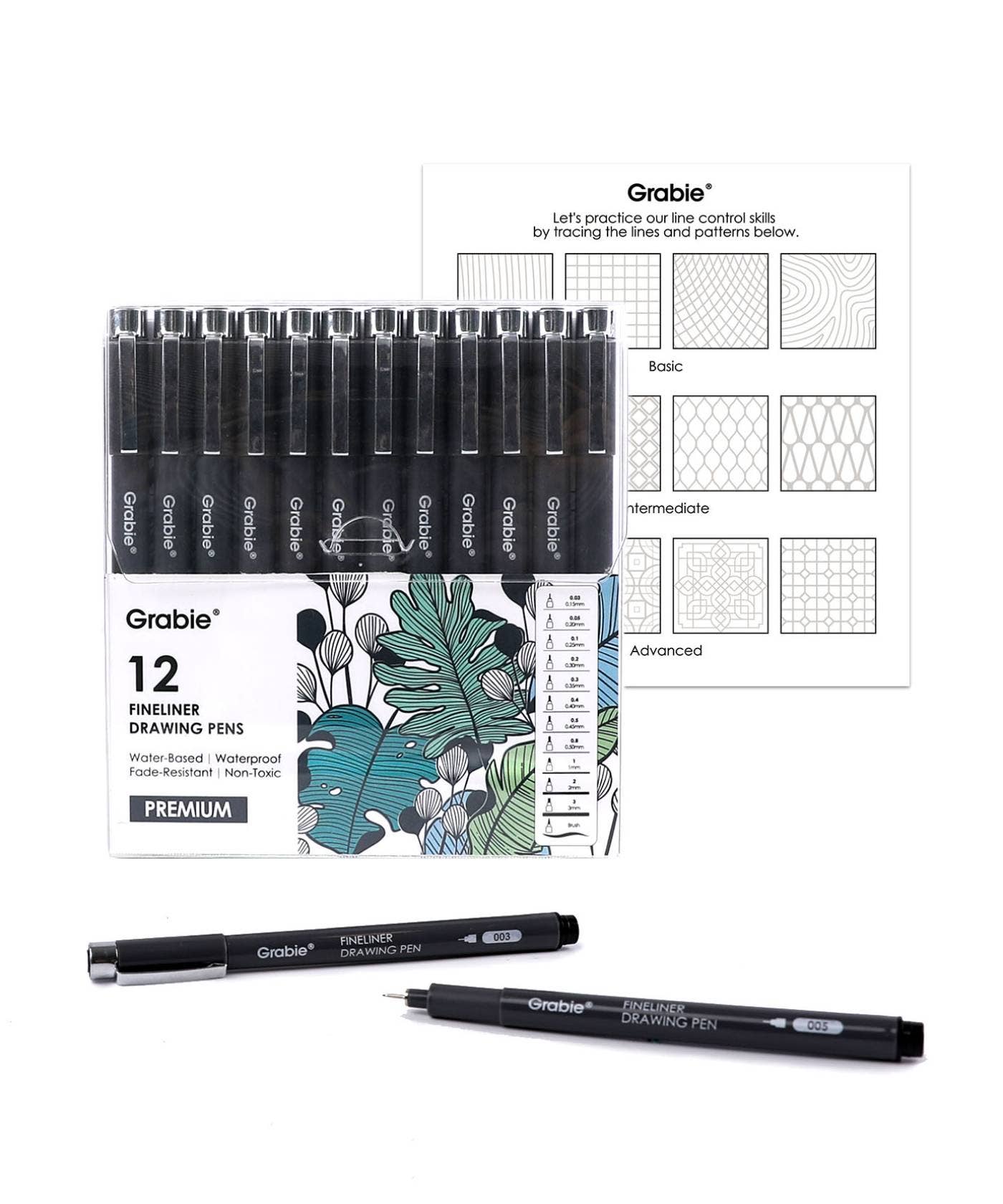 Fineliner Drawing Pen - Set Of 12