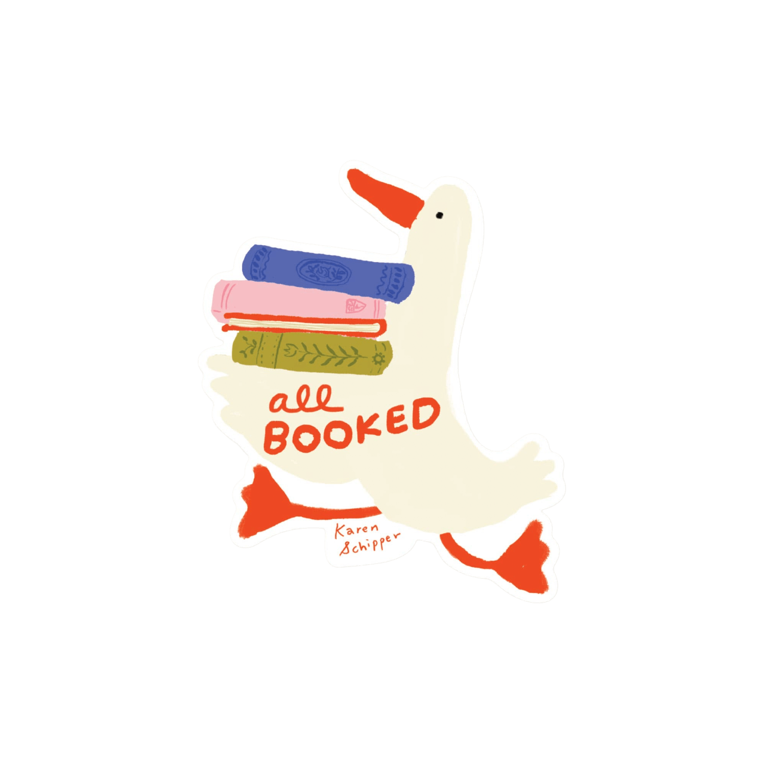 All Booked Duck | Sticker