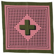 Archie No. 6, Pink and Olive Dots | Bandana