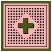 Archie No. 6, Pink and Olive Dots | Bandana