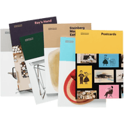 Collection of books with various designs and text.