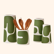 Meadow Color Block Pillar Vases