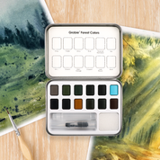 Forest Color Watercolor Pocket Set Of 12 With Brush