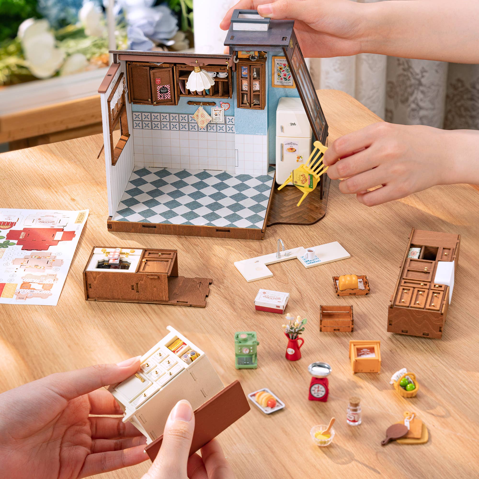 Baking Kitchen DIY Miniature House Kit