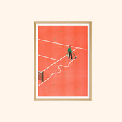 Simon Bailly A3 poster - Roland-Garros