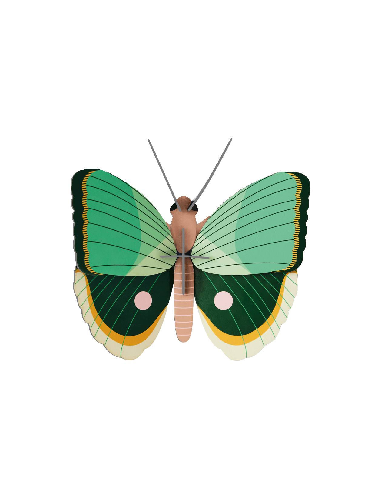 Fern Striped Butterfly - 3D DIY Wall Art Kit