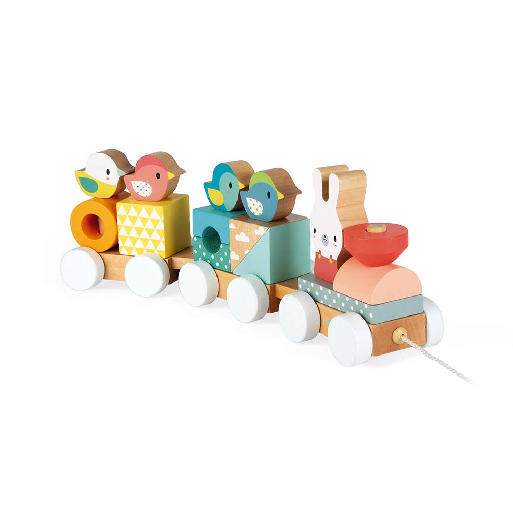 A Pull Train Wooden Toy