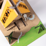 Evergreen Cabin Architectural Model Building Kit