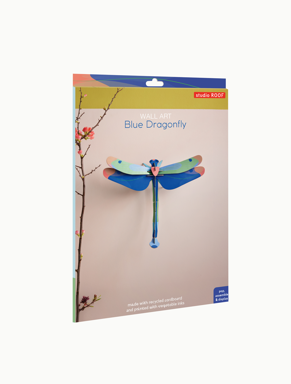 Blue Dragonfly 3D DIY Wall Art