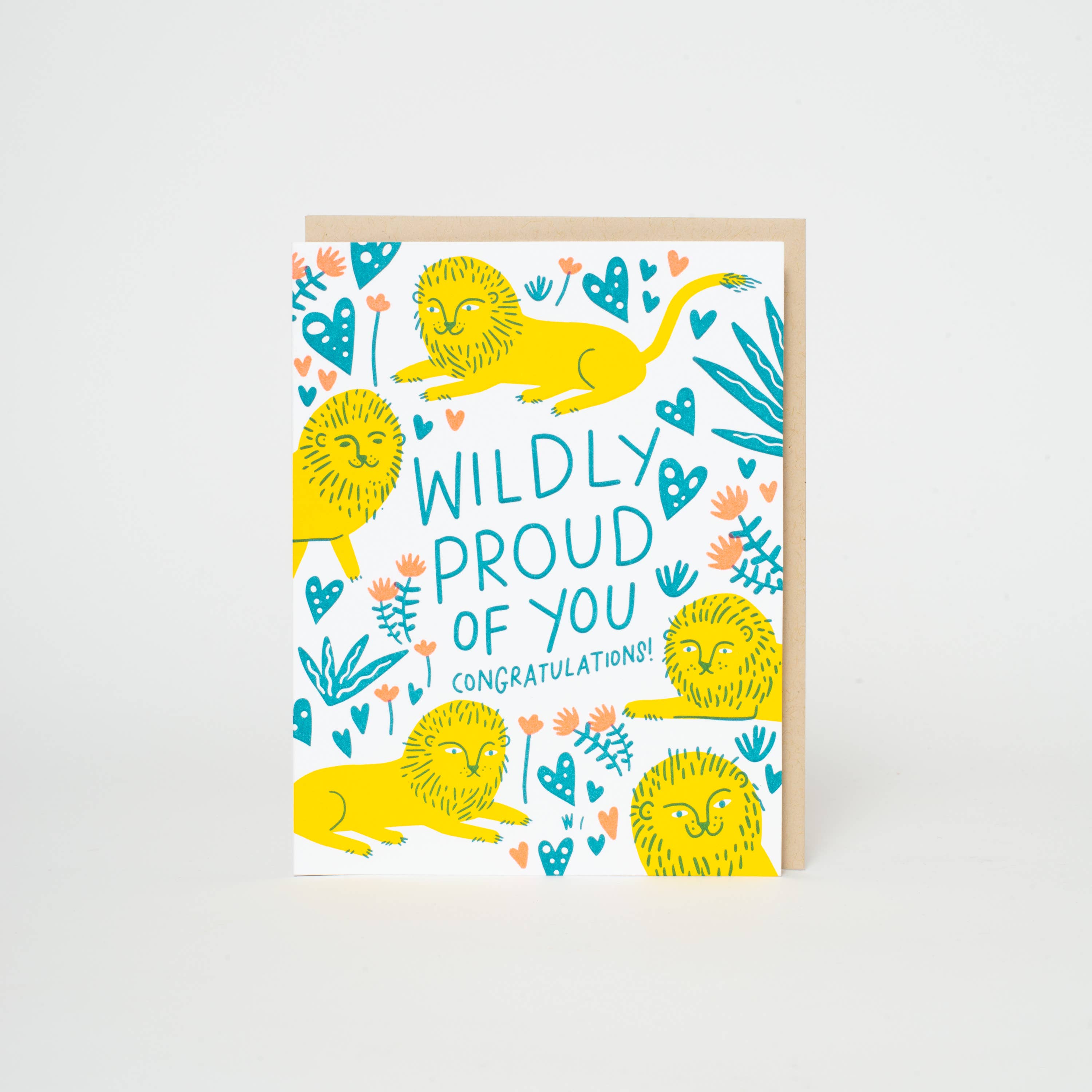 Wildly Proud Lions Congrats Greeting Card