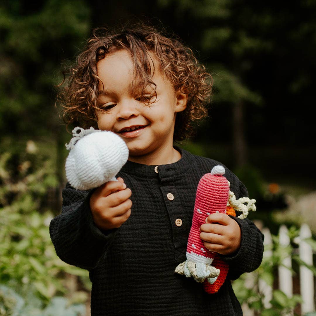 Garlic Pretend Play Food Rattle