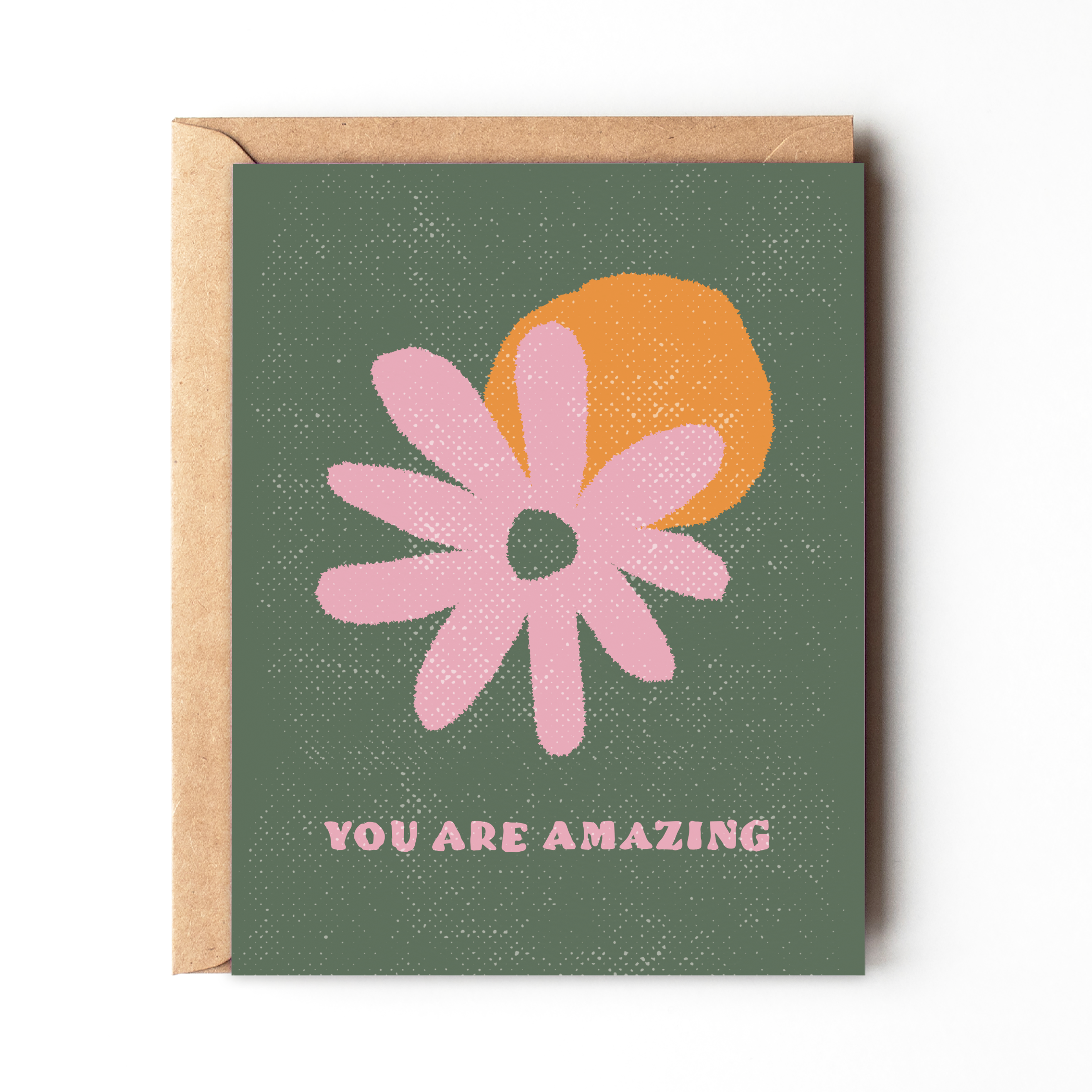 You are Amazing - Fall Green Birthday Card