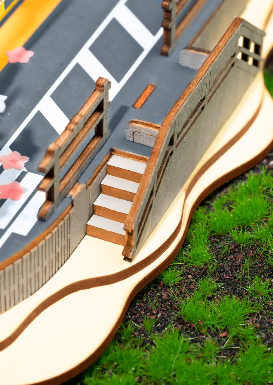 Sakura Tram: DIY Wooden Puzzle