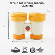 Explorer Kaleidoscope Binoculars - Wooden Toy