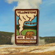 Old Faithful Yellowstone National Park Stick-on patch