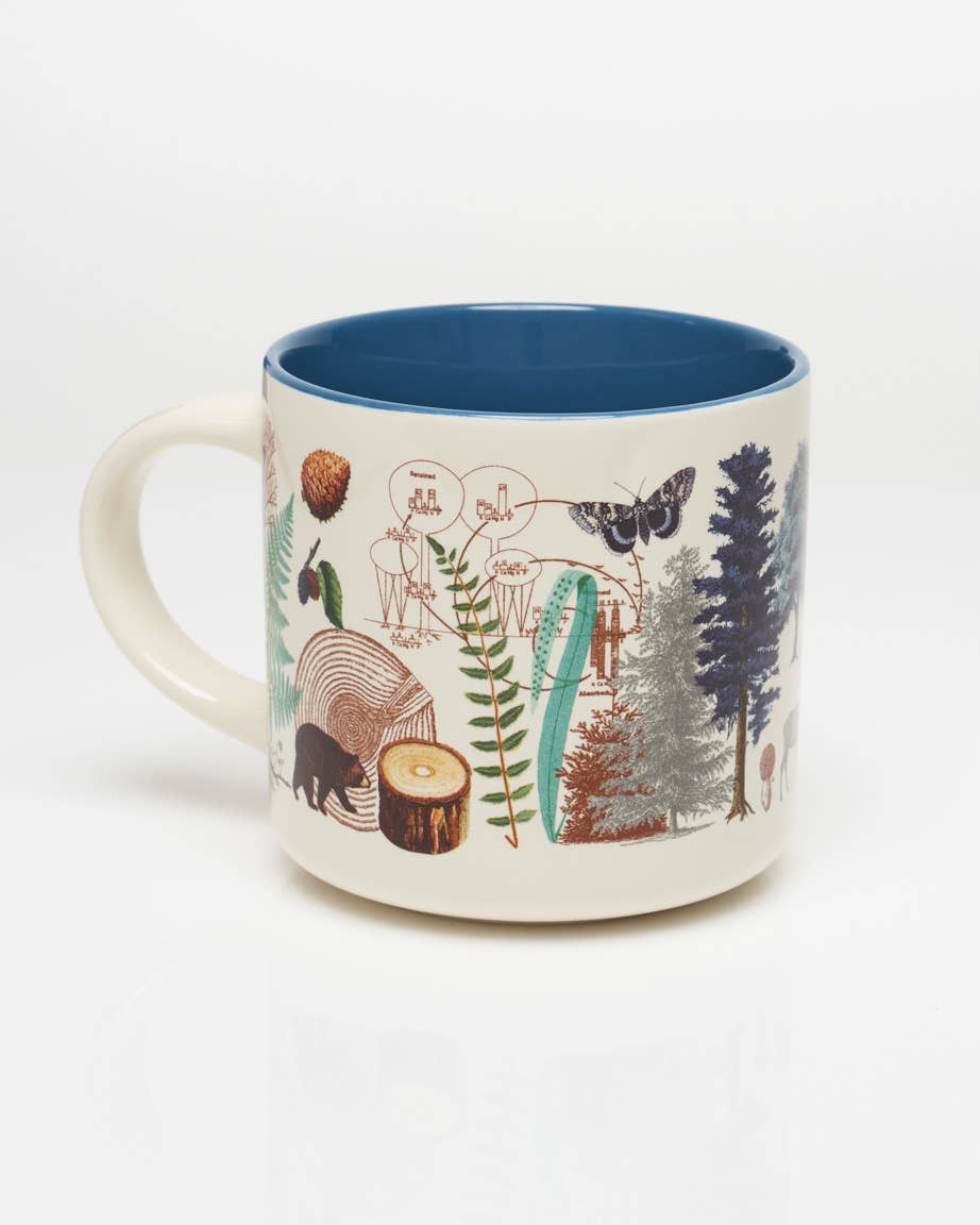 Retro Woodland Forest Mug