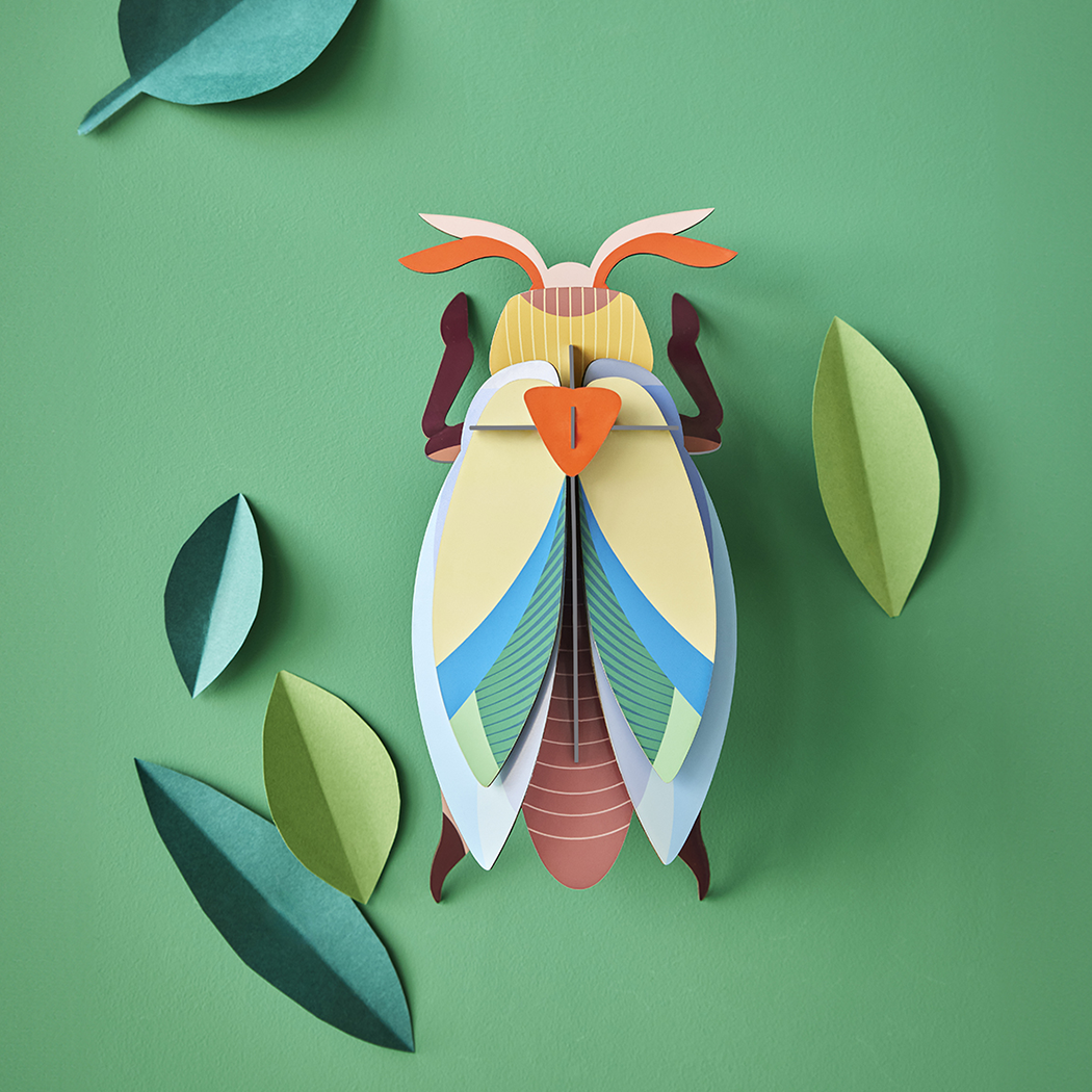 Lunar Jewel Beetle - 3D DIY Wall Art Craft