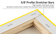 MEEDEN 100% Cotton Stretched Canvas, 11 x 14 In, 11 Packs