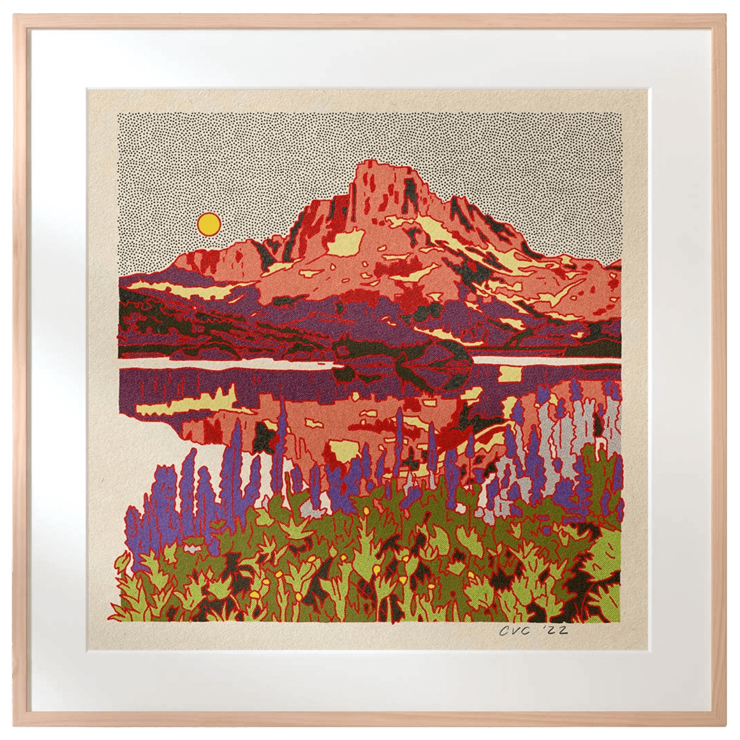 Banner Peak | 12" x 12" | Art Print