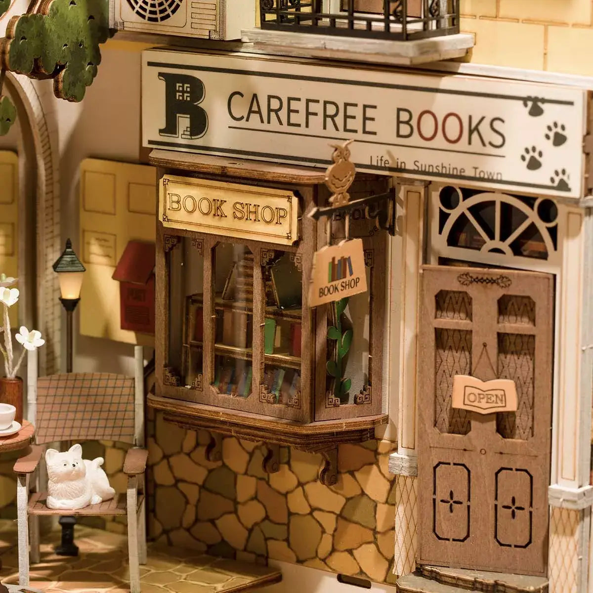 Sunshine Town DIY Miniature House Book Nook Kit