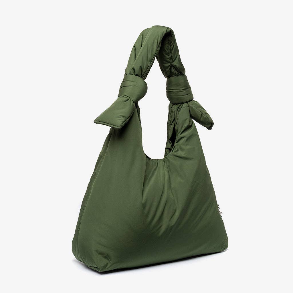 Biwa Puffy Shoulder Bag Green