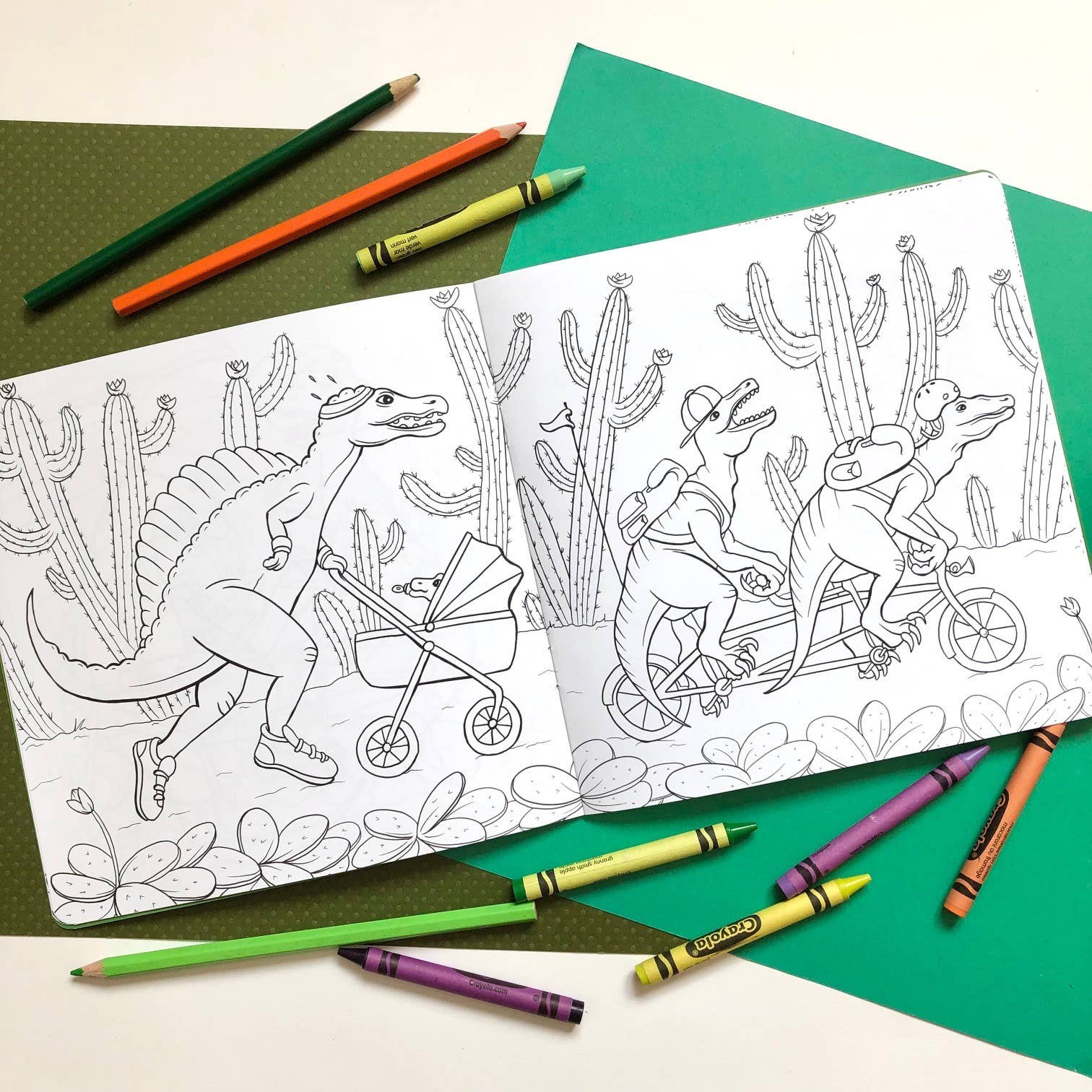 The Dinosaurs A Jurassic Adventure - Coloring Book