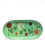 Festival of Flowers - An Oval Enamel Tray