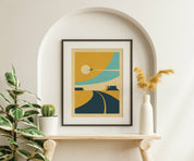 Horizons: Desert - 11"x14" Three-Color Screen Print