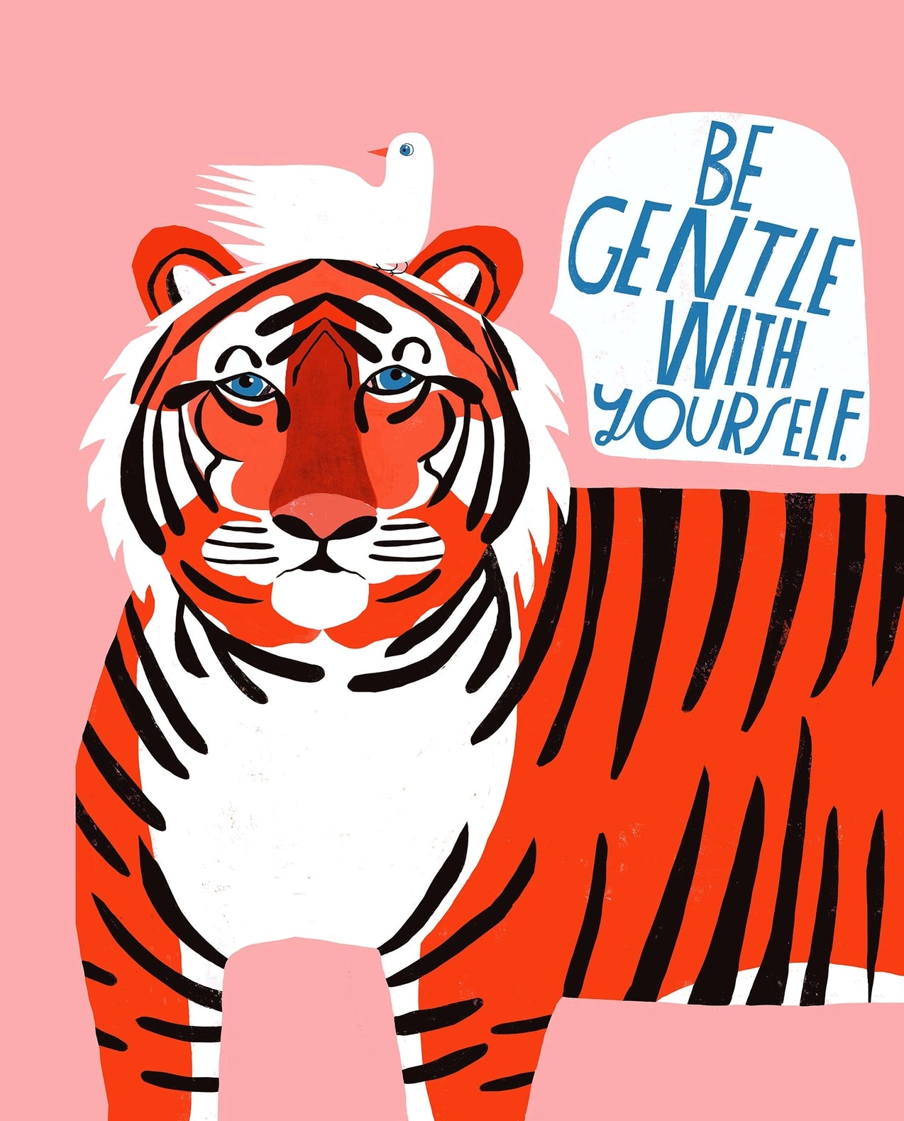Be Gentle With Yourself - Giclee Print by Lisa Congdon