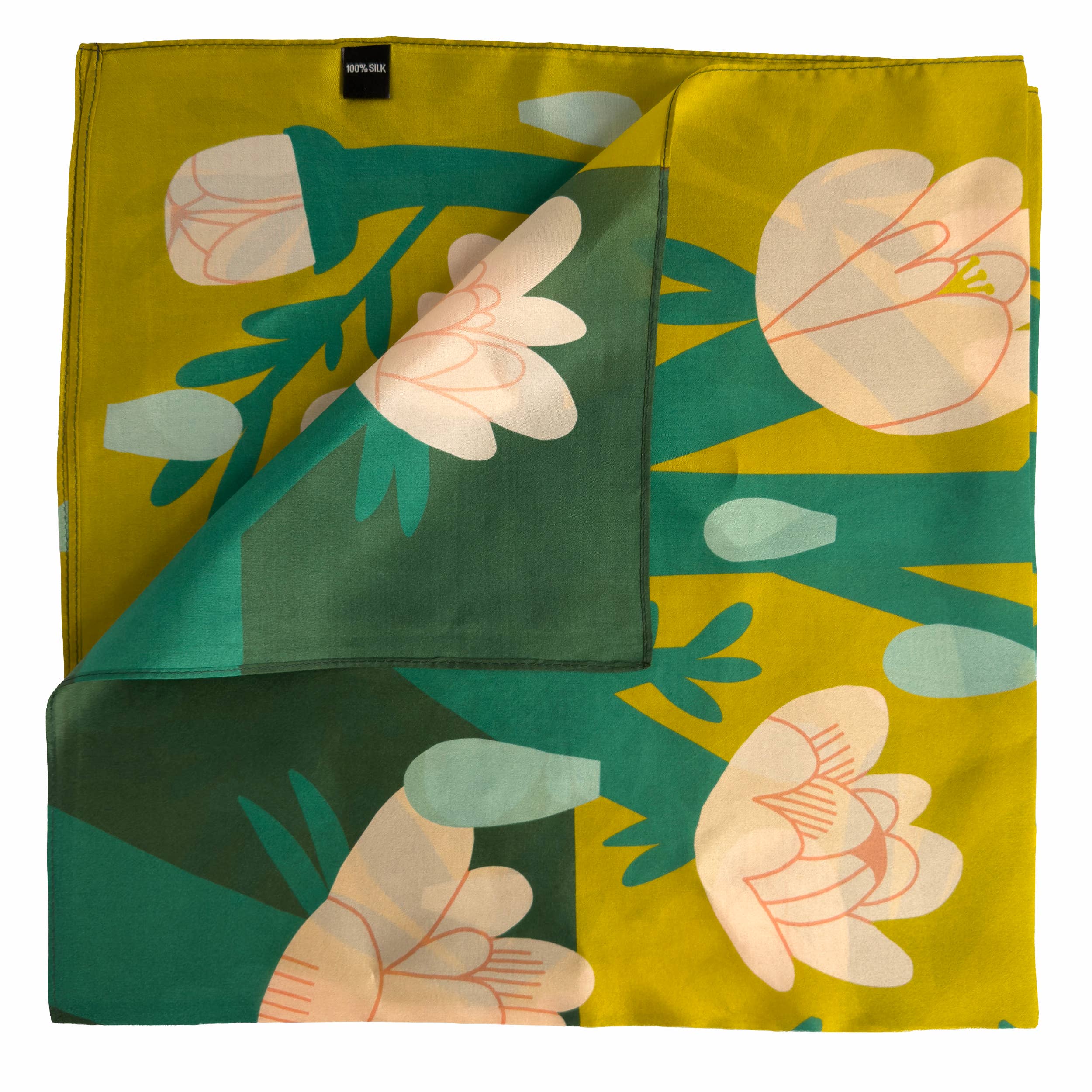 April Showers 100% Silk Scarf