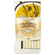 Floursack Furoshiki packaging with yellow and black design.