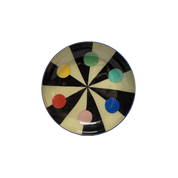 Benson’s Colour Hexagon - A Round Enamel Tray