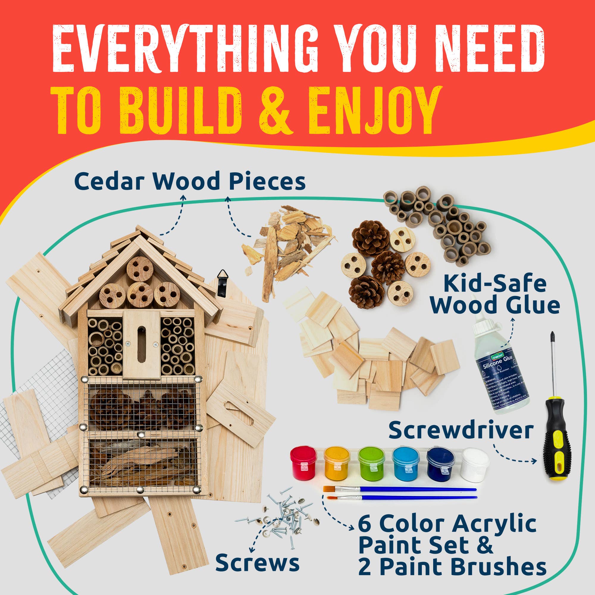 Bug Hotel Butterfly House Woodworking Kit