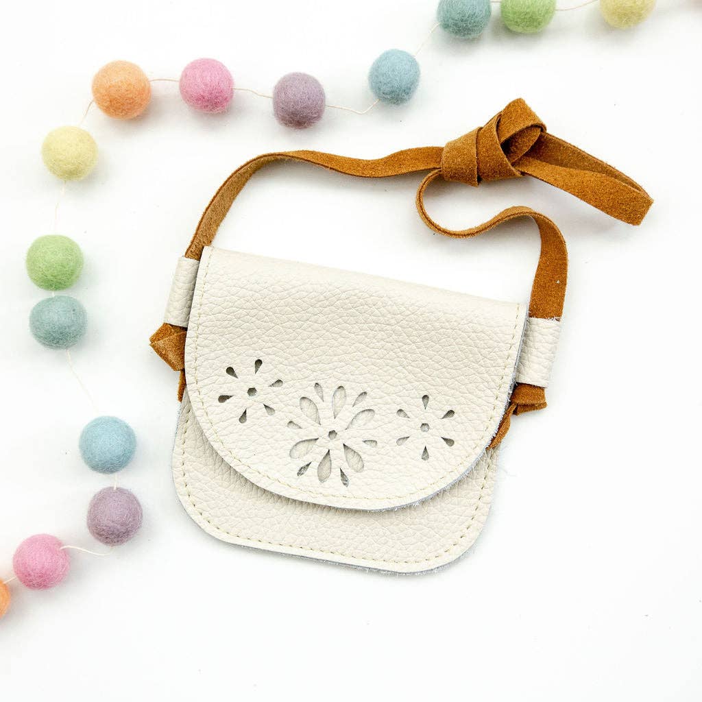 Milk Blossoms Kid's Size Leather Purse