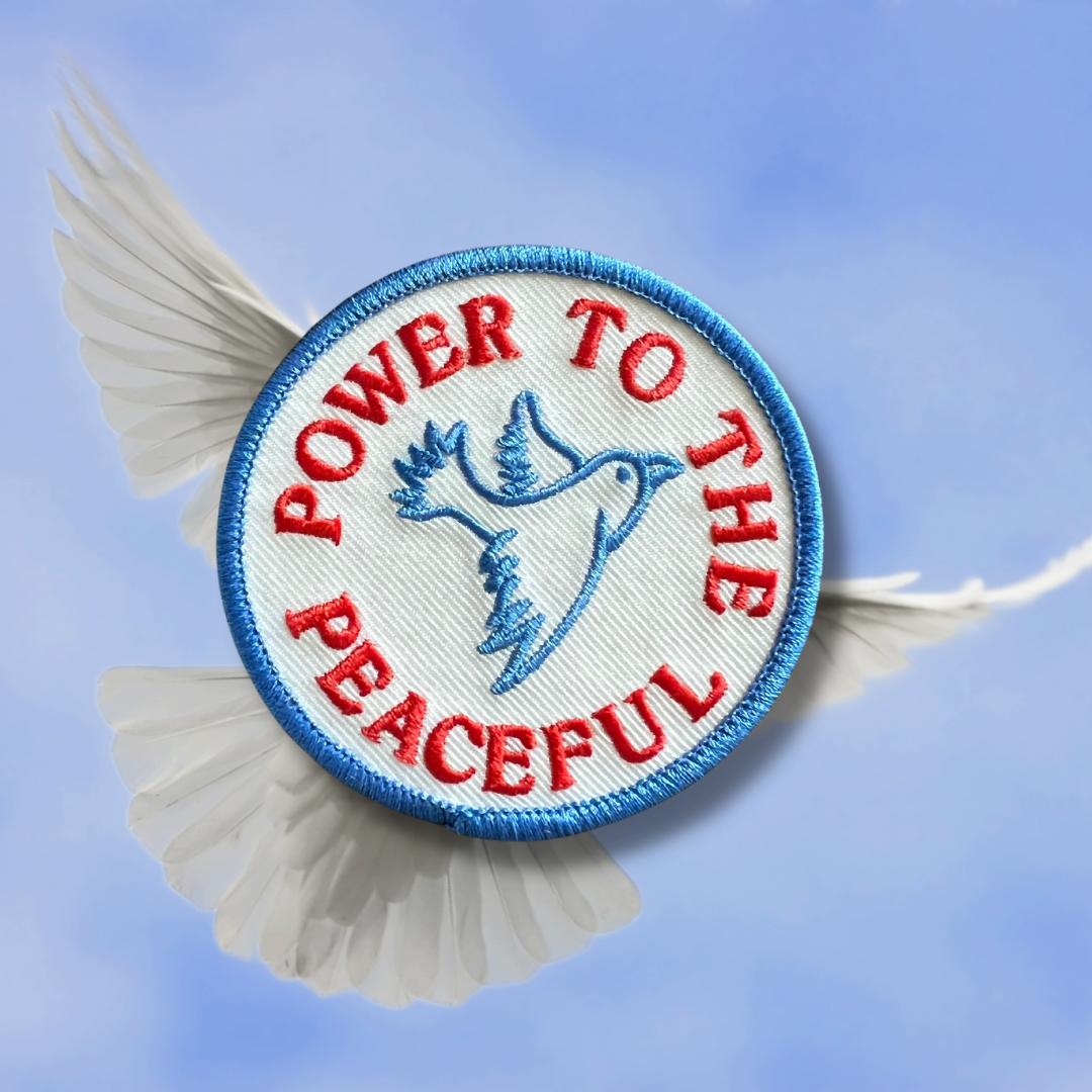 Power to the Peaceful Stick-on patch