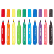 Set of colorful markers with visible brand name.